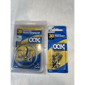 Ook 30# Perfect Hang Kit 7 Piece New & 3 Piece Hanger Set 30lbs Picture Hang